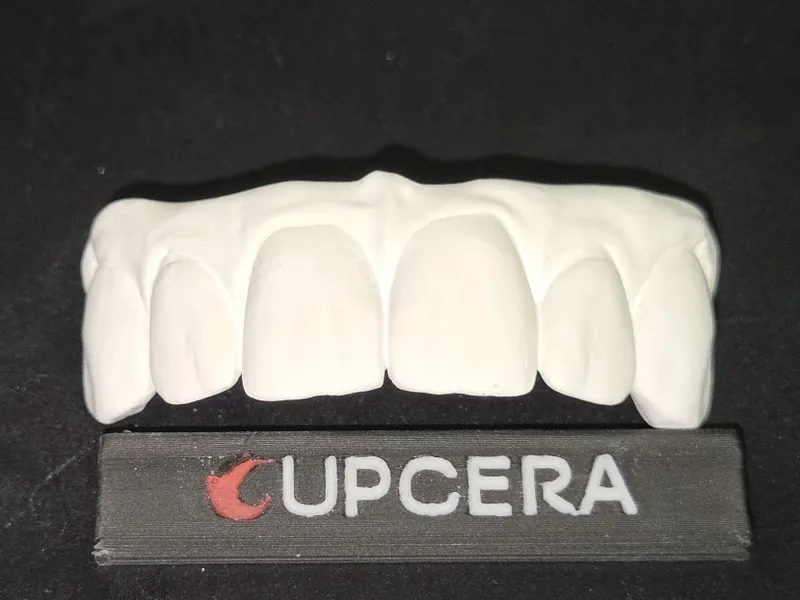 Arcata in zirconia in fase green, altra angolazione